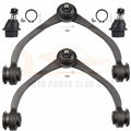 Set of 2 Upper Control Arms & 2 Lower Ball Joints for Dodge Dakota (1997–2004)