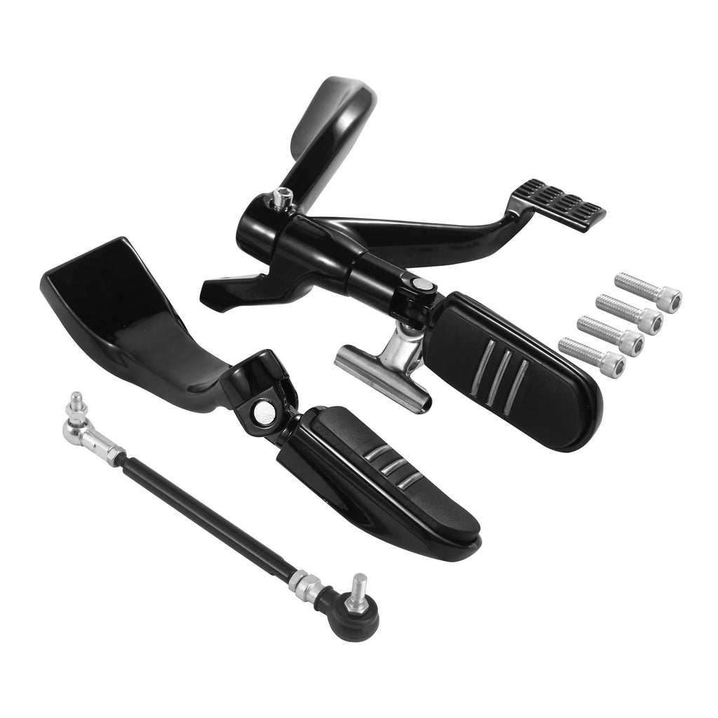 Foot Pegs Rest Levers for Harley Sportster XL (2004–2013) Black