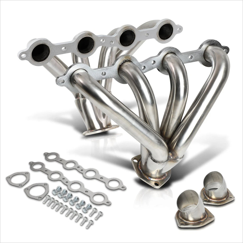 Exhaust Header Manifold Kit + Gaskets for Chevy Small Block SBC LS1 LSX