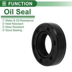 Oil Seal   - NBR Rubber 10x19x5mm High Pressure