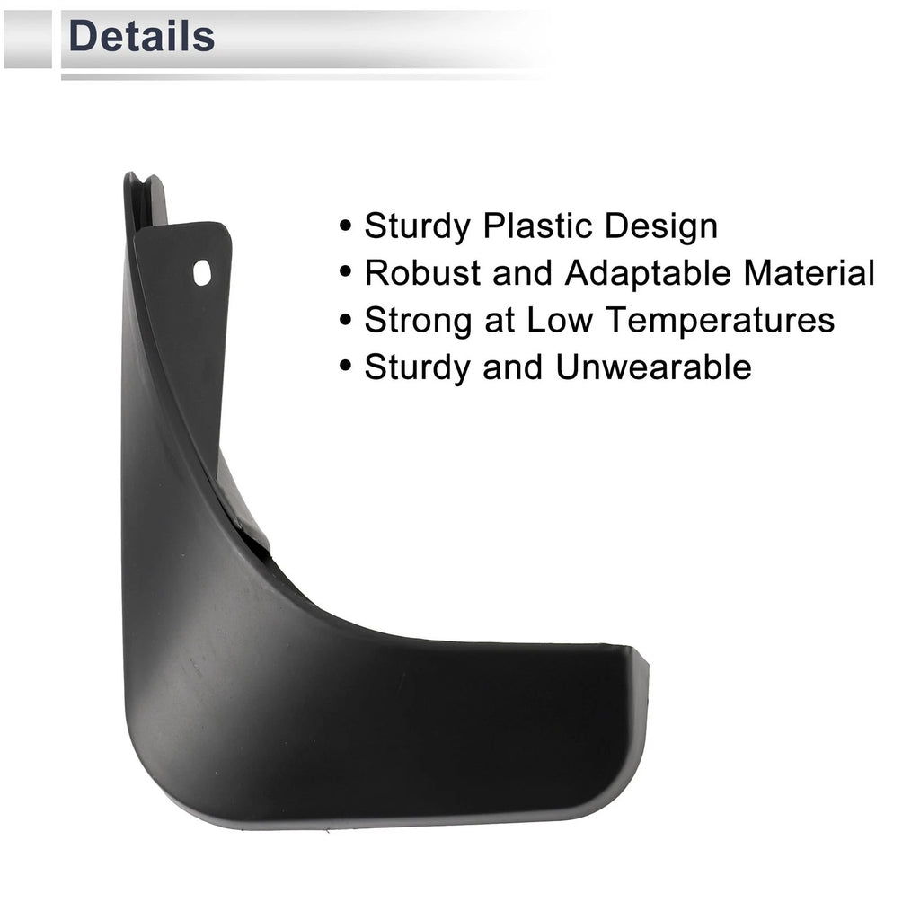 Set of 2 Mud Flaps Splash Guards for Audi A1 (2010–2015)