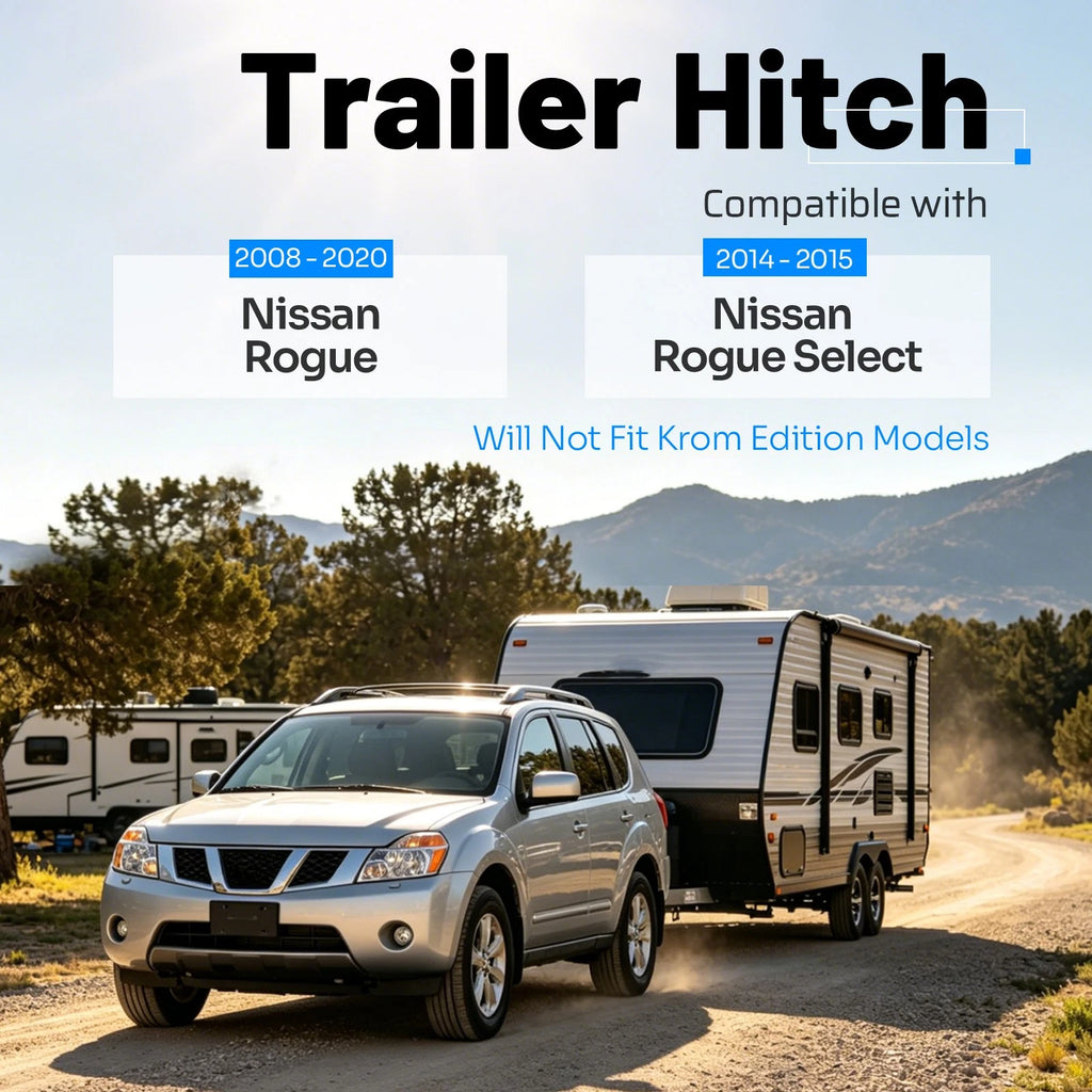 Class 3 Trailer Hitch Tow 2-Inch Receiver for Nissan Rogue (2008–2020)