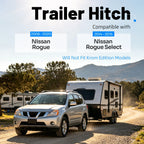 Class 3 Trailer Hitch Tow 2-Inch Receiver for Nissan Rogue (2008–2020)