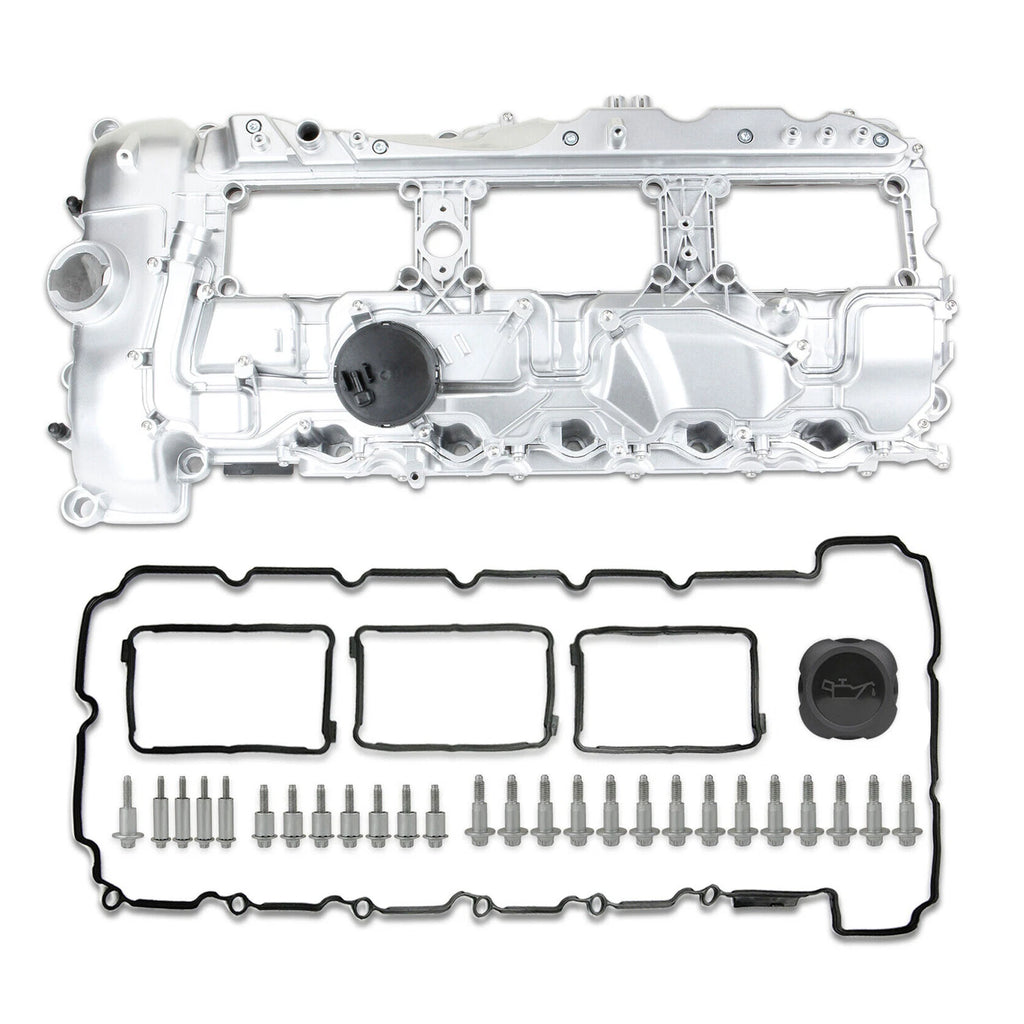 Aluminum Valve Cover with Gasket for BMW 135i 335i 535i 640i 740i X3 X5 (2006–2019)