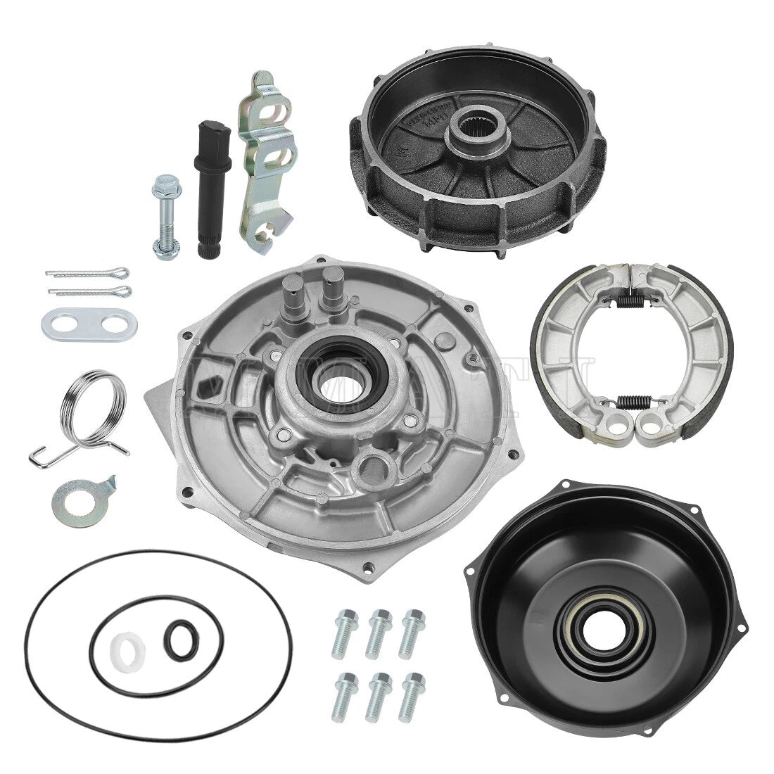 Rear Brake Drum Hub Plate Cover Kit for Honda Foreman 500 TRX500 (2005–2014)