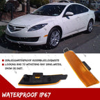 Amber Lens Front Bumper Side Marker Lights for Mazda 6 (2009–2013)