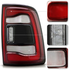 Set of 2 Black LED Tail Lights for Ram 2500 3500 (2019–2023)