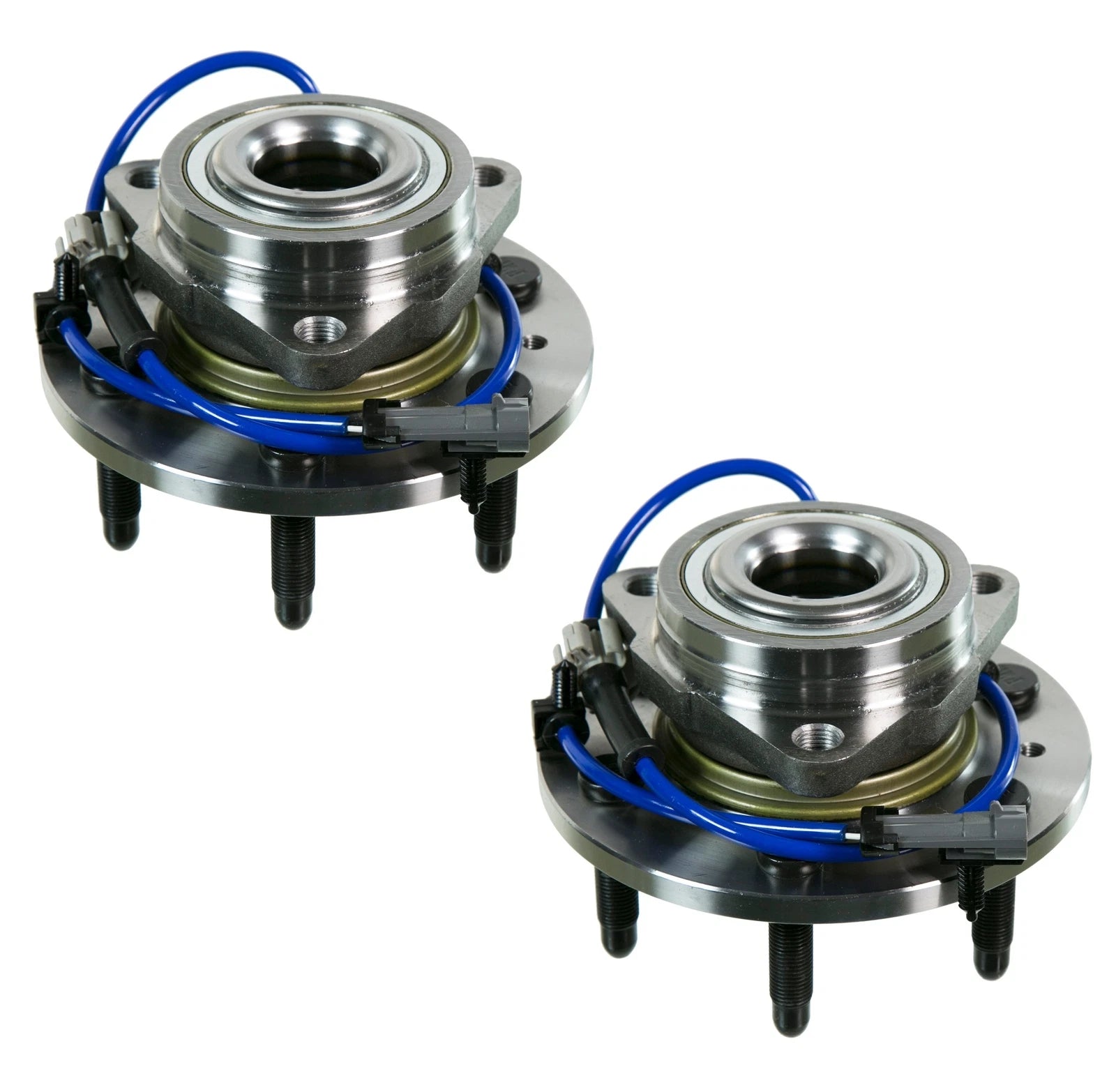 Set of 2 Front Moog 6 Stud Wheel Bearing Hub Kit for Chevrolet GMC (4WD)