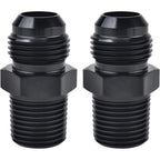 2X 8AN Male Flare to 3/8" Fitting Adapter Aluminum