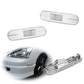 2X Clear Front Rear Side Marker Lights for Honda Civic Si (2002–2005)