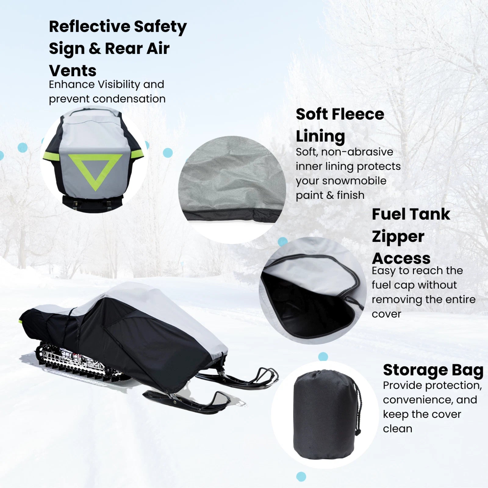 Ski Doo Skandic Snowmobile Trailerable Storage Cover (Waterproof)