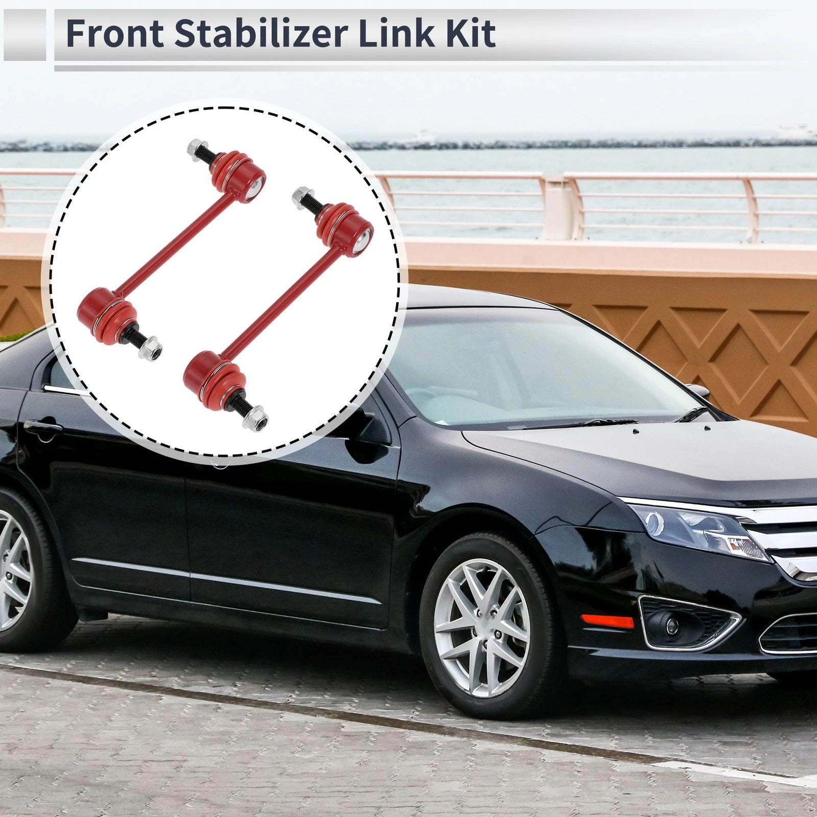 Set of 2 Front Stabilizer Bar Links for Ford Fusion (2010) No.K750415