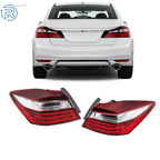 Set of 2 Red Tail Lights for Honda Accord (2016–2017)
