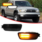 Smoked Lens LED Amber White Signal Parking Lights for Toyota Tacoma (2001–2004)