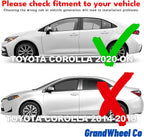Set of 4 Vent Rain Deflectors for Toyota Corolla 4DR Sedan (2020–2025)