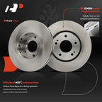 Set of 4 Disc Brake Rotors & Ceramic Pads for Mitsubishi Lancer