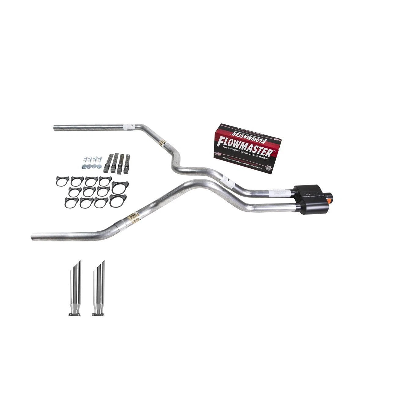 Dual Exhaust Pipe for Silverado 1999-2006 with Super 10 Tip