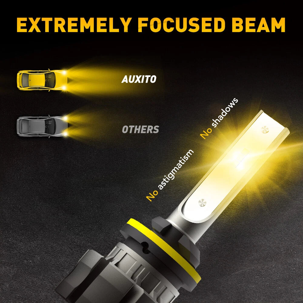 2X LED Fog Driving Light Bulb for AUXITO 880 881 892 (4000LM, 3000K)