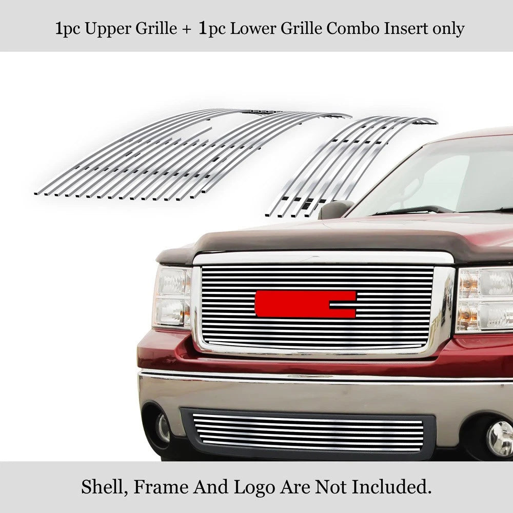 Stainless Chrome Billet Grille Insert for GMC Sierra 1500 (2007-2012)