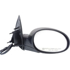 Power Mirror Set for Chrysler PT Cruiser (2001–2003) Manual Fold Textured Black