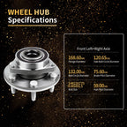 Wheel Bearing Hub Set for Chevy Traverse Enclave GMC Acadia (YYYY-YYYY)