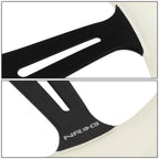 NRG 35cm Deep Dish Glow In Dark Wood Grip Steering Wheel for Universal Fit