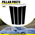 Set of 4 B-Pillar Post Door Window Trim for Porsche Panamera (2017–2021) Glossy Black