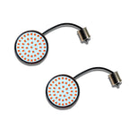 2X 48-LED 2" Red Rear Turn Signal Lights for Harley Road King Electra Glide