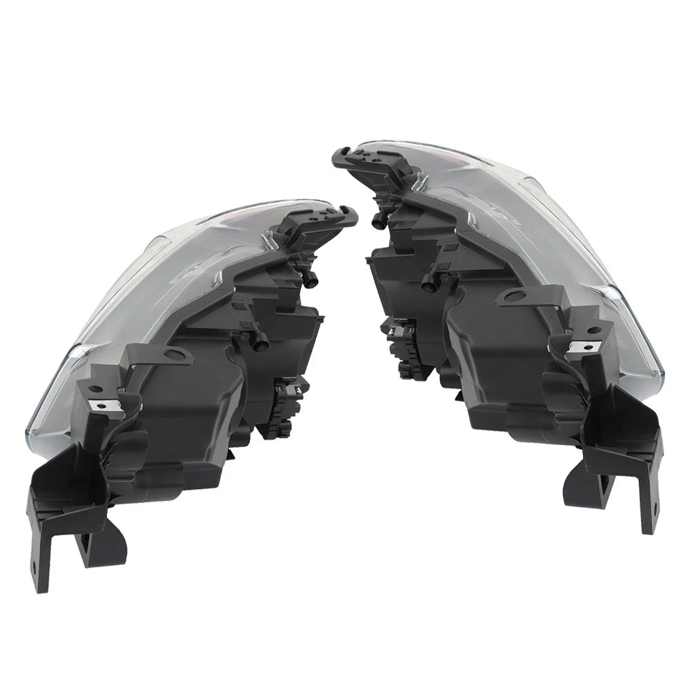 Set of 2 Headlight Assemblies for Mazda 6 (2014â2017) Black Housing Halogen