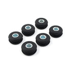 6 x Black Gas Tank Mounts for Harley Softail FXWG