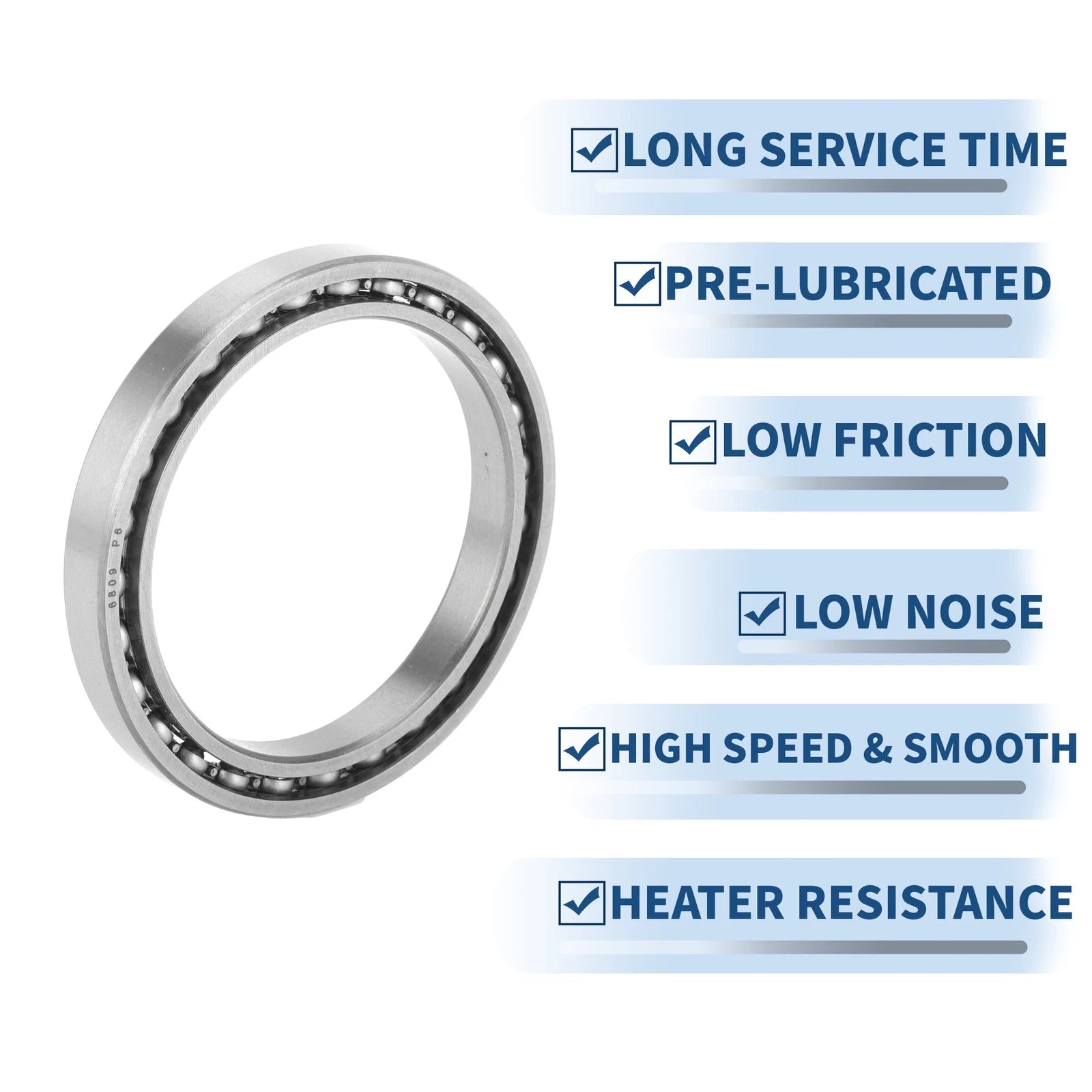 Deep Groove Ball Bearing 45x58x7mm for Scooter Skateboard (6809)