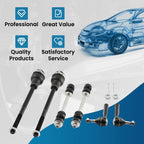 Set of 4 Outer Inner Tie Rods Sway Bar Links for Chevy Silverado 1500 Tahoe (1999–2007)