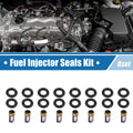 Set of 8 Fuel Injector O Rings Seals with Micro Filters for Dodge Ram 1500 