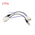 2 Pcs FM Radio Stereo Connector Antenna Adapter Cable for Toyota 