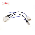 2 Pcs FM Radio Stereo Connector Antenna Adapter Cable for Toyota 