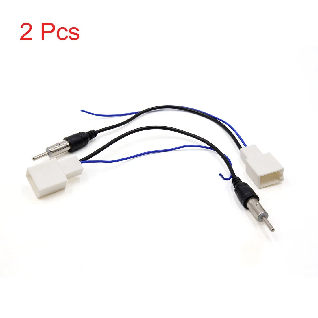 2 Pcs FM Radio Stereo Connector Antenna Adapter Cable for Toyota 