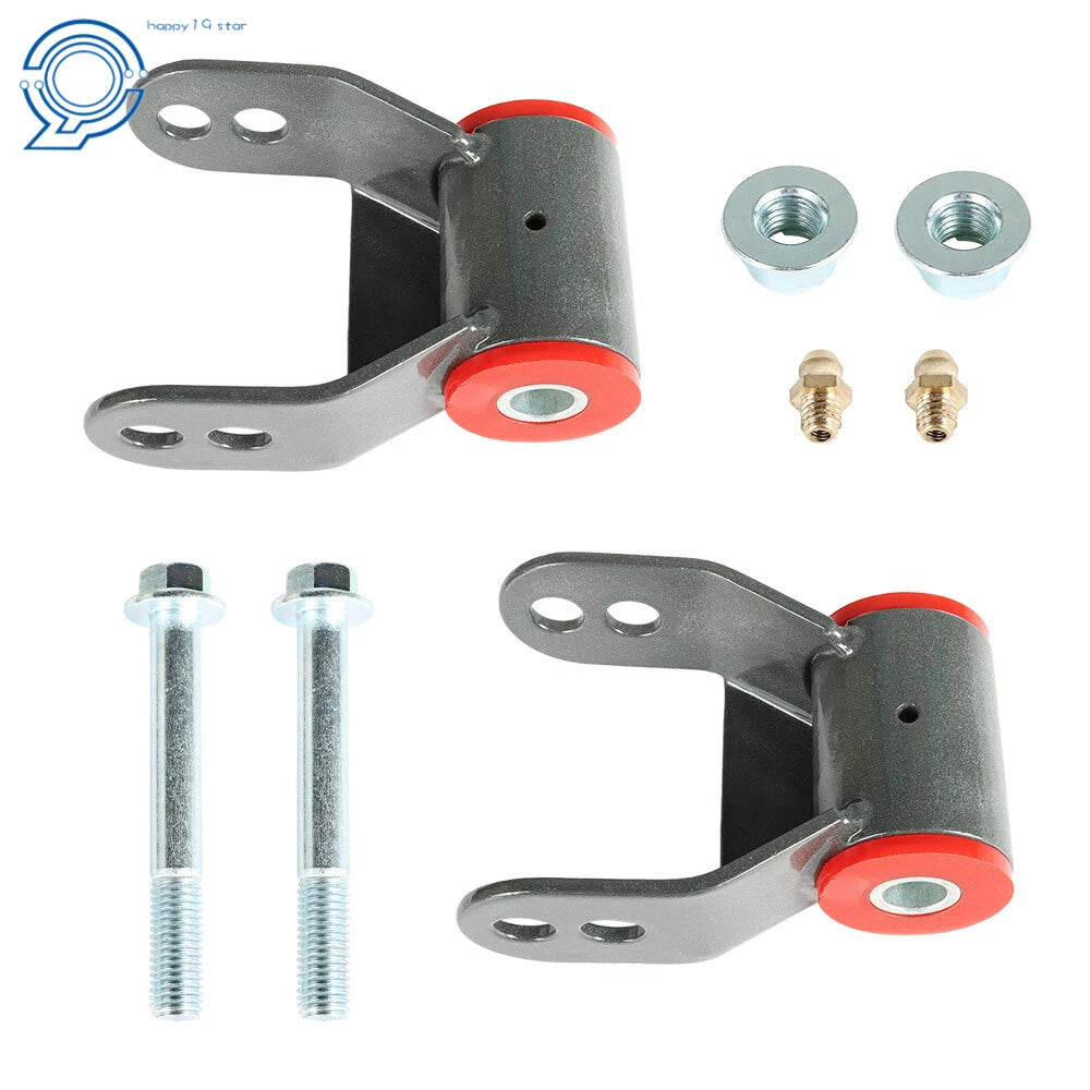 Rear Shackle Lift Kit for Chevy GMC K1500 K2500 4WD (1988–1998) 1.5" 2"