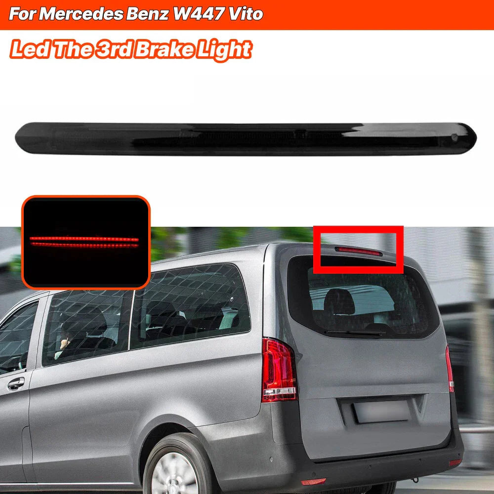 LED Smoke Third Brake Light for Mercedes Benz W447 Vito Metris (2014–2025)