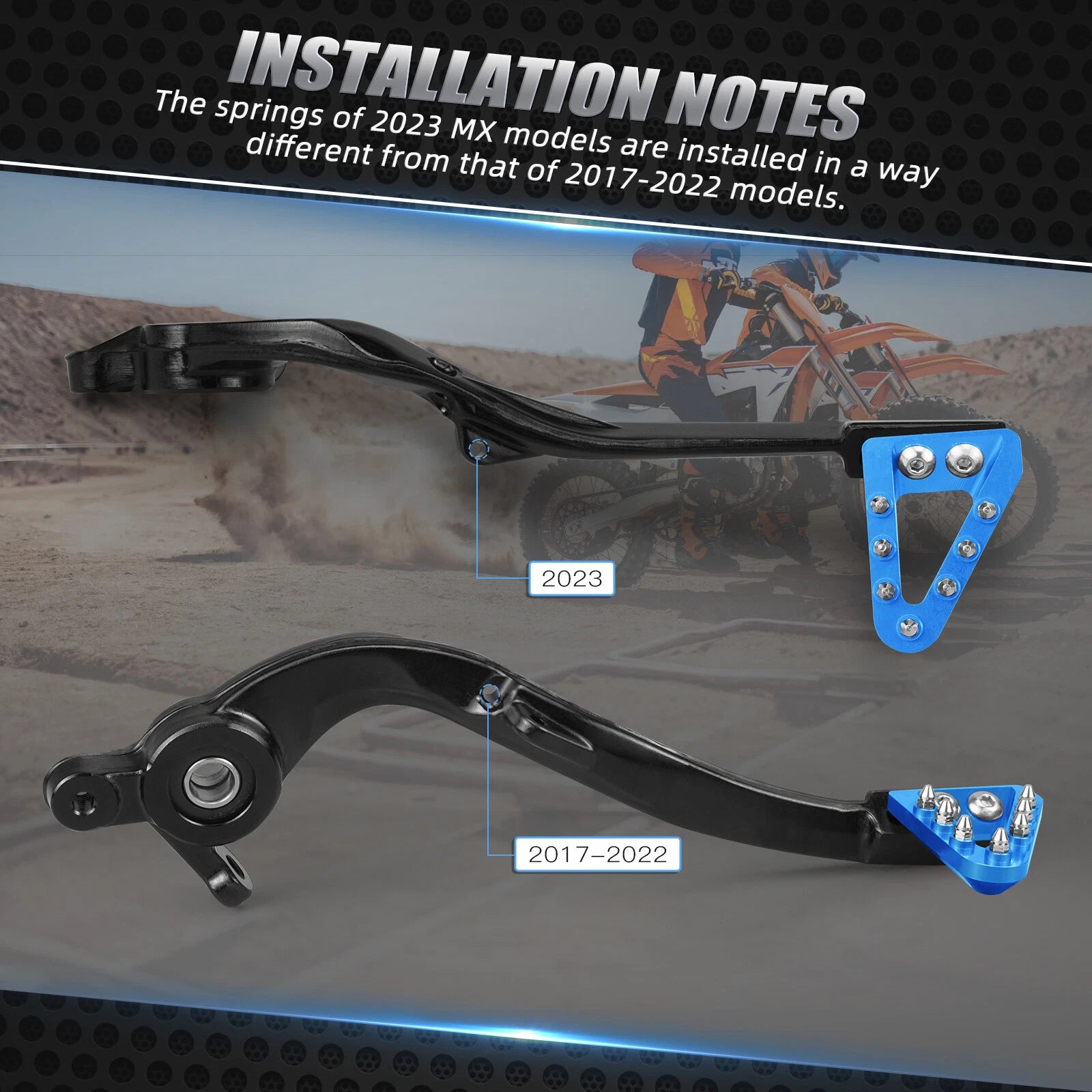 Forged Rear Brake Pedal Lever for Husqvarna TE FE TX FX TC FC (2017–2025)