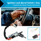 Ignition Lock Barrel Switch Key for Vauxhall Vivaro Opel Renault Master (2001–2019)