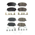 PowerStop Z17 Low-Dust Ceramic Disc Brake Pads Kit for Palisade (2020–2025)