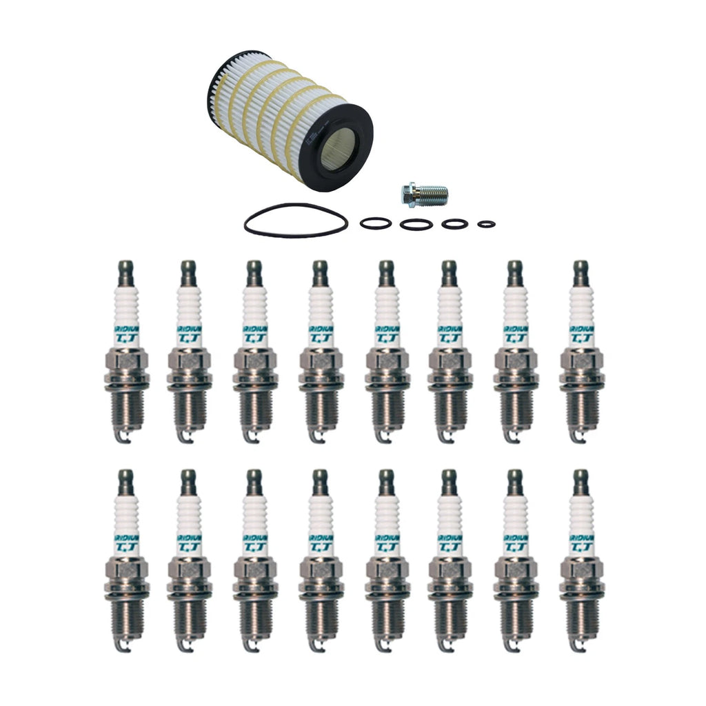 Wix Engine Oil Filter & Denso Spark Plugs Set for W202 C43 AMG C219 CLS500 (1998–2006)