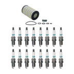 Wix Engine Oil Filter & Denso Spark Plugs Set for W202 C43 AMG C219 CLS500 (1998–2006)