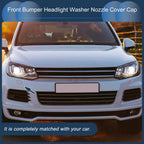 Front Right Washer Nozzle Cover Cap for Volkswagen Touareg (2011–2014) 7P6 955 985 B Brown