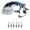 NGK Wire Set & 6 V-Power Spark Plugs for Dakota Durango Ram 1500 (1997–2003)