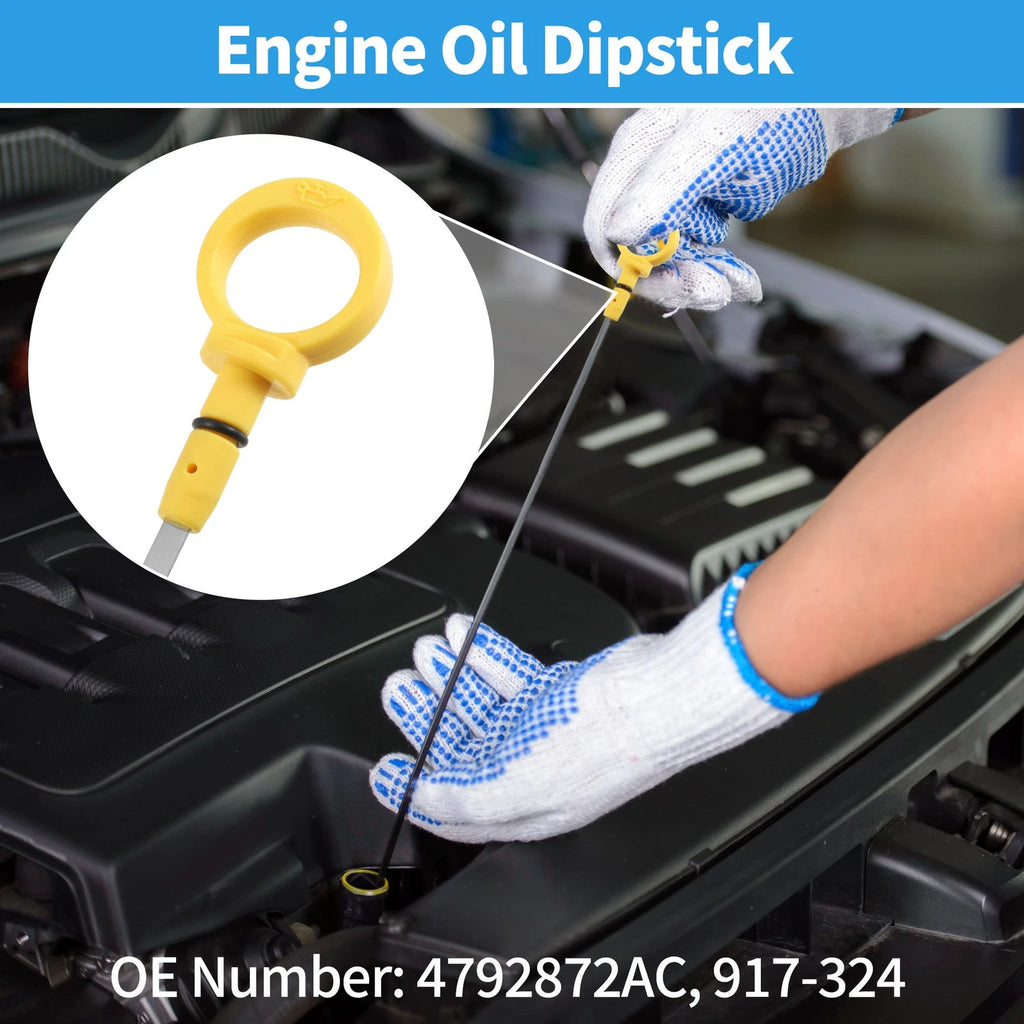 Engine Oil Dipstick for Chrysler 300 (2011–2023) BR3Z6750A Plastic Stainless Steel