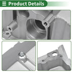 1 Pc Engine Oil Pan for Buick Rainier CXL (2004–2007) No.12584321 Aluminum Silver