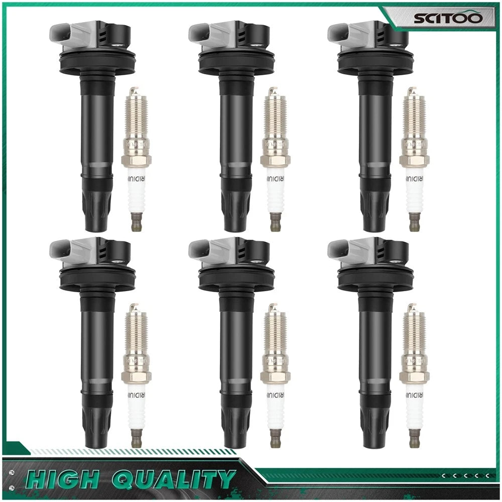 Ignition Coils & Spark Plugs for Ford Taurus Flex Lincoln MKT MKS (2010–2012)