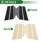 8 Pcs Door Pillar Window Trim for BMW X2 (2018–2024) Black