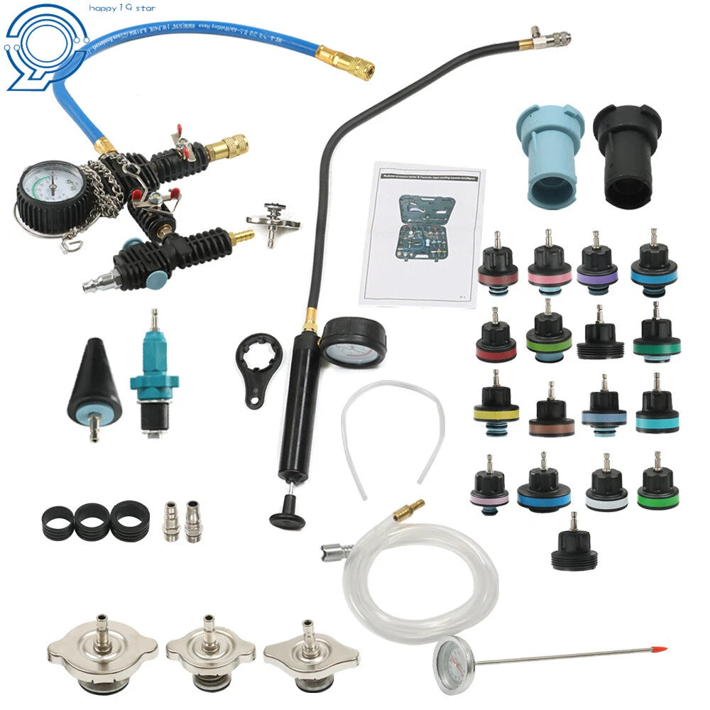 33-Piece Radiator Pressure Tester Cooling System Purge Kit